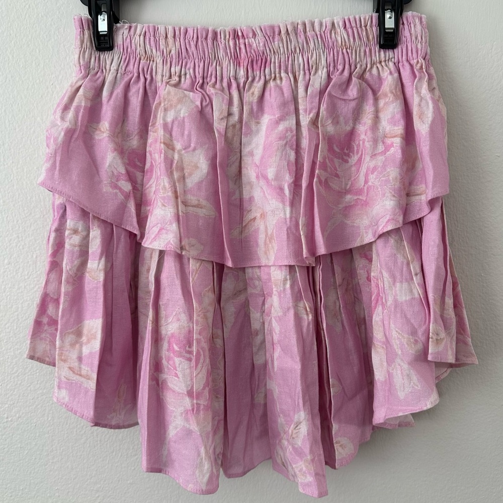 LoveShackFancy Ruffle Mini Skirt - Picture 3 of 4